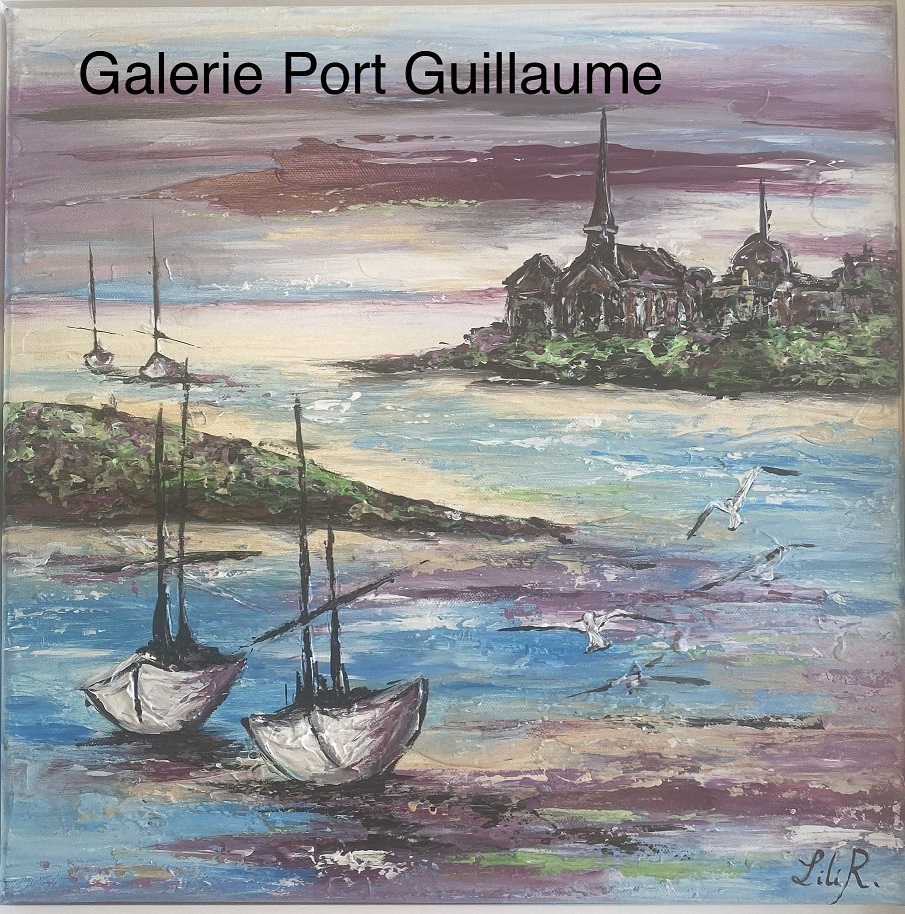 Tableau marine Séverine Richer galerie d'art port guillaume Normandie